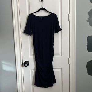 Isabella Oliver ruched knit maternity dress